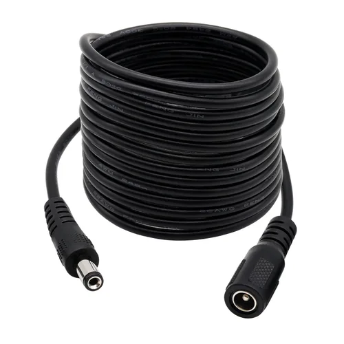 Vista 5 de 2.1mm x 5.5mm Extension Cable, 3FT 5.5mm x 2.1mm DC Power Male to Female Jack Plug Power Supply Adapter Extension Cord for Surveillance IP Camera