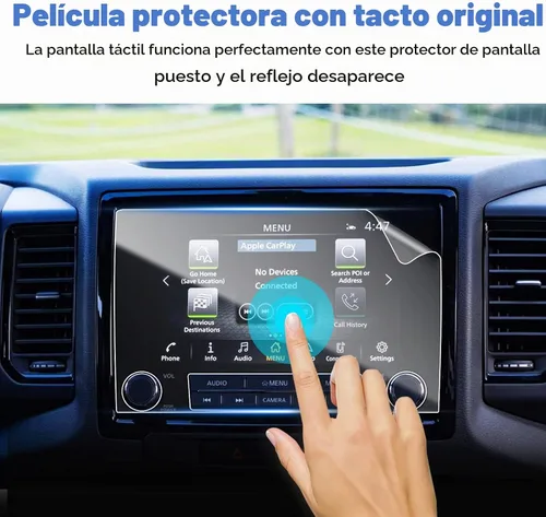 Vista 4 de SHAOHAO Protector de pantalla para Nissan Frontier 2023 2024, para camioneta Frontier S/SV 2022 2024, accesorios de pantalla táctil de 8 pulgadas