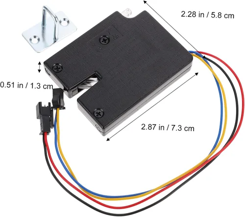 Vista 9 de DOITOOL Cerraduras electrónicas Cerradura de puerta oculta Cerradura de cajón Cerradura eléctrica Cerradura electromagnética Cerraduras de puerta