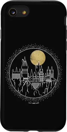 Vista 17 de Funda para iPhone 15 Pro Harry Potter Hogwarts Line Art