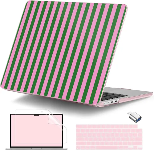 Vista 10 de Funda para MacBook Air de 15 pulgadas M5 M4 M3 M2 Chip 2026 2025 2024 2023 (modelo A3448 A3241 A3114 A2941), carcasa rígida con cubierta de teclado
