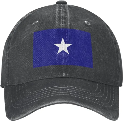 Vista 2 de Bonnie Blue Flag Vintage Denim Baseball Cap Cowboy Hat Classic Adjustable8