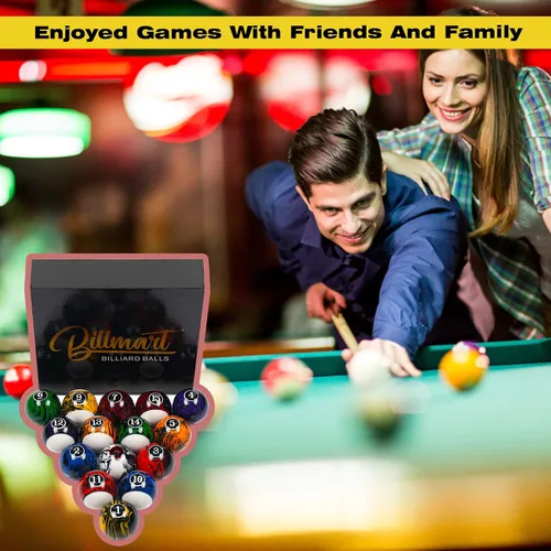 Vista 7 de Billmart Juego de 16 bolas de billar para mesa de billar