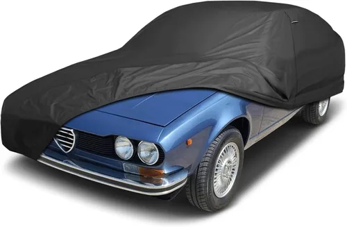 Vista 54 de iCarCover Funda de automóvil personalizada de alta calidad para Alfa Romeo 147 2002-2007, resistente, impermeable, para todo tipo de clima, lluvia