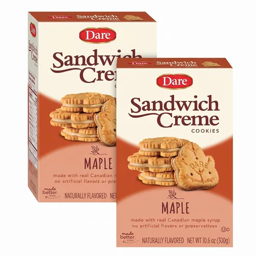 Vista 9 de Dare Cookies, crema de hoja de arce, 12.3 oz, (cfuda)