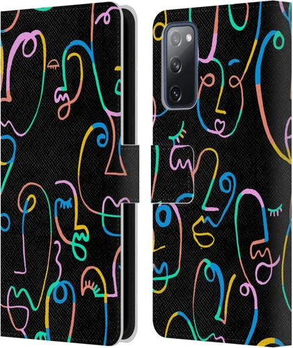 Vista 147 de Head Case Designs Officially Licensed Ninola Brushstrokes Multi Colorful Leather Wallet Case Compatible with Samsung Galaxy A07 4G