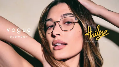 Vista 6 de Vogue Eyewear Women's Hailey Bieber Collection Vo4244 Rectangular Prescription Eyewear Frames