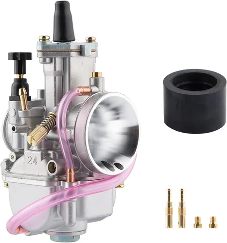 Vista 15 de Carburador PWK de 21 mm para Carreras para Motor de 50 cc a 100 cc 2T 4T Moto Dirt Bike, Motocicleta, ATV, Scooter con Colector de Admisión, Chorros