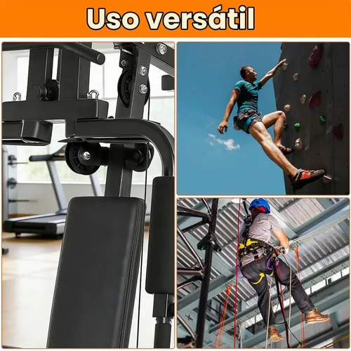 Vista 7 de Paquete de 4 ruedas de polea de cable silenciosas, sistema de polea de gimnasio resistente de 3.543 in con rotación de 360°, rodamientos de acero