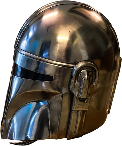 Vista 3 de Adamcrafts Casco mandaloriano de Star Wars casco de película para juegos de rol y artículos de regalo de Navidad