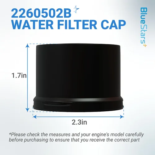 Vista 2 de BlueStars Reemplazo de la tapa del filtro de agua para refrigerador 2260518B 2260502B, compatible con filtros Whirlpool y Kenmore, sustituye a