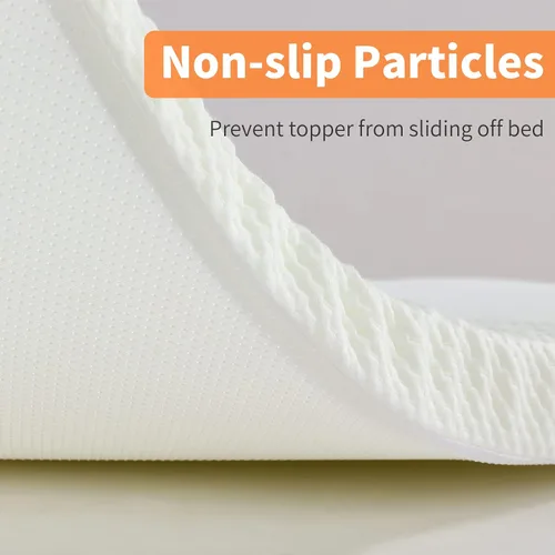 Vista 7 de HOMBYS Cubrecolchón de espuma viscoelástica con funda extraíble, cubrecolchón de mesa de masaje con bandas elásticas, solo cojín de cama