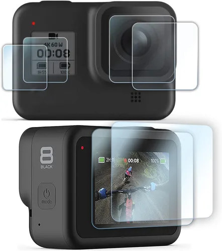 Vista 10 de FiTSTILL Protector de pantalla de vidrio templado para Go Pro MAX2/MAX360 2025/MAX Fusion (2019), resistente a los arañazos, pantalla LCD de vidrio