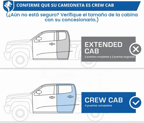 Vista 2 de Tyger Auto 3.5" Barras de Funcionamiento Rider Compatibles con 2015-2026 Chevy Colorado GMC Canyon Cabina Tripulada TG-SS2C35167 Barras