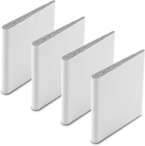 Vista 14 de 4 sellos de esquina de puerta, sello de marco de jamba de puerta exterior, tapones de cuña autoadhesivos, almohadillas de espuma para burlete