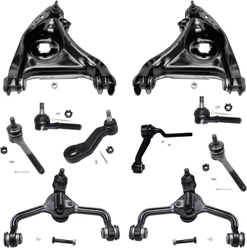 Vista 22 de Detroit Axle - Kit de suspensión delantera de 10 piezas para Jeep 2002-2004