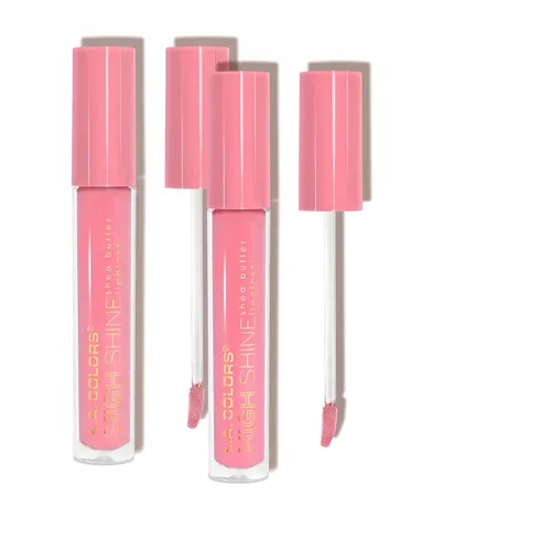 Vista 10 de Manteca de Karité Lip Gloss de lato brillo L.A. Colors, de 0,14 onza, Bebé Pastelillos (Baby Cakes)