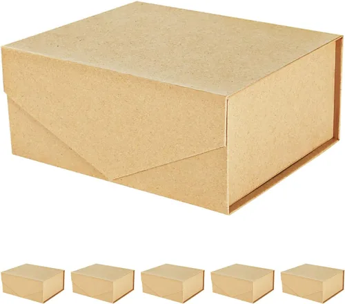Vista 9 de PACKHOME Caja de regalo grande con tapa de 13.5 x 9 x 4.1 pulgadas, resistente caja de regalo plegable con cierre magnético