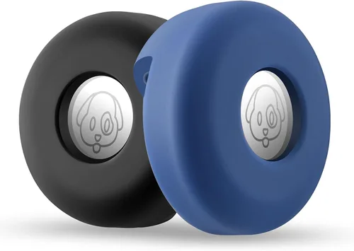 Vista 18 de Cibaabo - Soporte de AirTag para collar de mascota, con funda de silicona, para collar de mascota de 0.8 a 1.2 pulgadas