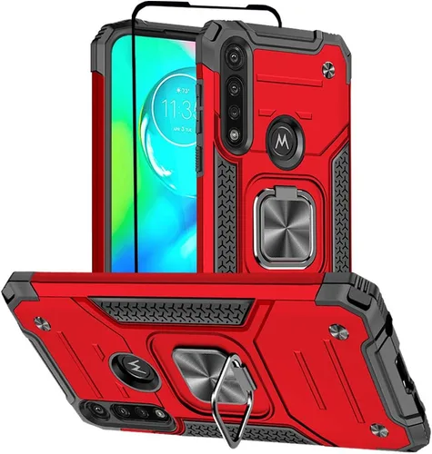 Vista 16 de HNHYGETE Funda para Moto G Power 5G 2024 con protector de pantalla: [grado militar de 20 pies a prueba de caídas] Funda protectora a prueba