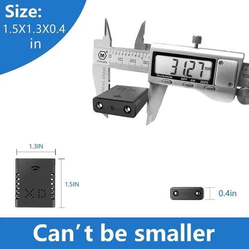 Vista 3 de Cámara espía inalámbrica más pequeña, detector de cámara oculta HD1080P, mini cámara inalámbrica, cámara de monitor de bebé