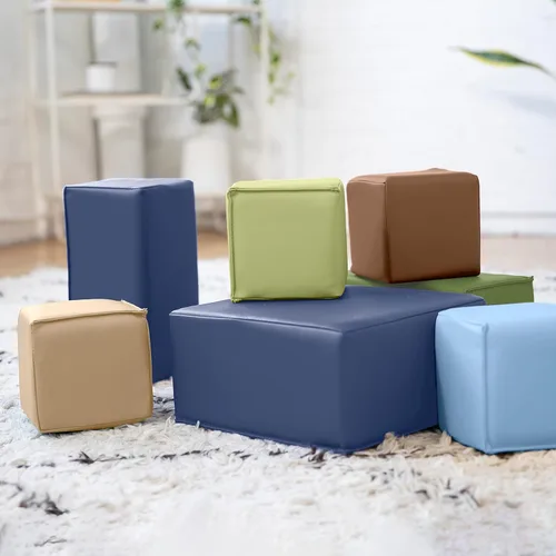 Vista 8 de ECR4Kids SoftZone - Juego de bloques de construcción para niños pequeños, 7 Espuma suave, cubierta de poliuretano, espuma certificada GREENGUARD