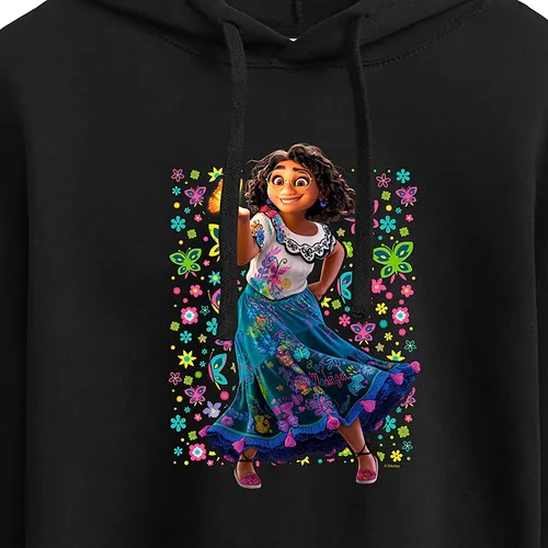 Vista 3 de Disney - Encanto - Mirabel Butterflies - Sudadera con capucha recortada para mujer