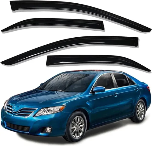 Vista 6 de Lightronic Visera de Ventana de Ventilación Automática con Clip en Canal Extra Durable, Compatible con Toyota Camry 2007-2011, Protección UV