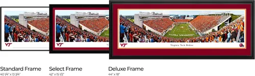 Vista 2 de Fútbol Virginia Tech, End Zone - Carteles panorámicos e imágenes enmarcadas por Blakeway Panoramas