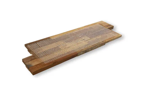 Vista 7 de WoodyWalls - Paneles de pared de madera de granero recuperada en 3D, instalación de pegamento y clavos, juego de 10 paneles premium