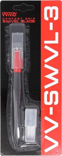 Vista 3 de VViViD Cuchillo de corte artesanal de hoja giratoria de agarre cómodo de 360 grados