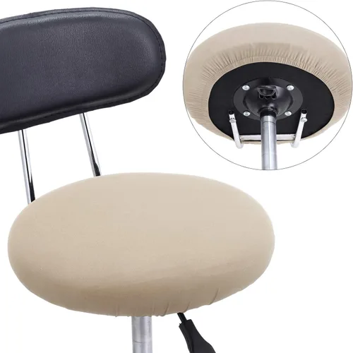 Vista 5 de Tatuo Fundas de asiento de taburete de bar redondas, fundas de cojín lavables, fundas elásticas para sillas de bar para sillas de 14 a 17 pulgadas