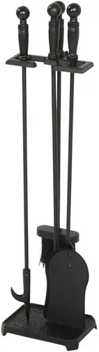 Vista 3 de Home Impressions - Juego de herramientas para chimenea de hierro fundido de 28 pulgadas, 1 unidad