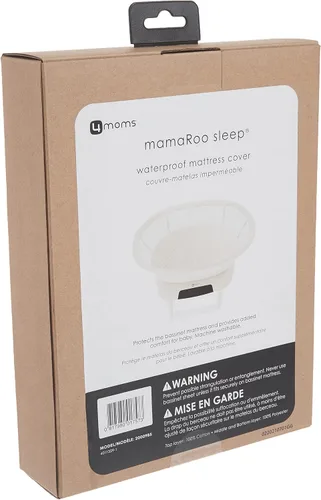 Vista 7 de 4moms mamaRoo - Funda impermeable para colchón de cuna, color blanco