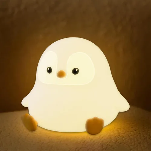 Vista 10 de UNEEDE Axolotl - Luz nocturna para niños, lámpara de noche de silicona de animales, lámpara de mesa recargable, bonita decoración de habitación, luz