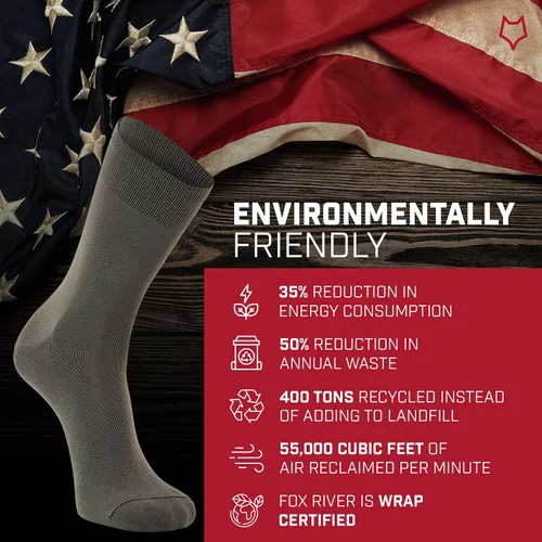 Vista 6 de Calcetines altos ultraligeros para actividades en el exterior con tecnología Wick Dry de la marca Fox River