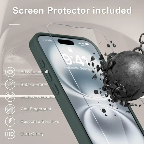 Vista 281 de Funda para Google Pixel 10 Pro XL, cubierta magnética mate, color negro Fit for MagSafe, Screen Protector included, Shockproof Military Grade
