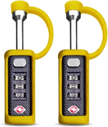 Vista 12 de Cerradura Táctica para Estuche de Armas Aprobada por TSA - Funda Protectora de Goma y MonoShaft Resistente a Cortes - Candado Seguro de Eje Único