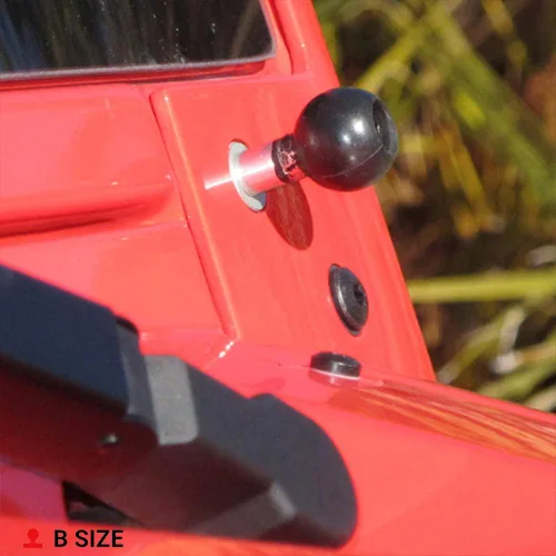 Vista 5 de RAM MOUNT RAM-B-367U Base de abrazadera para manillar de motocicleta con pernos M8 con bola de tamaño B de 1 pulgada (paquete de 2)