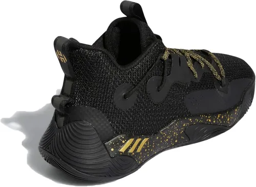 Vista 4 de adidas Tenis de baloncesto unisex para adultos Harden Stepback 3 Núcleo negro y blanco