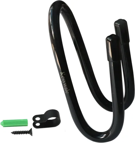 Vista 3 de Kesywale Paquete de 2 soportes para sombreros de vaquero para pared, sombreros de vaquero ajustables para montaje en pared, organizador de gorra