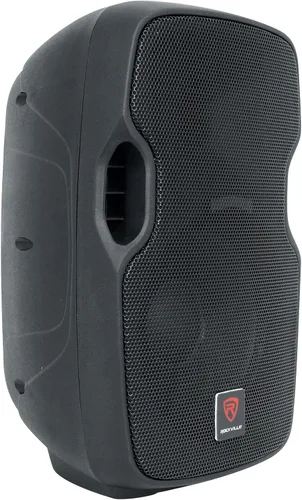 Vista 2 de Rockville BPA10 - Altavoz PA DJ Amplificado de 10 pulgadas y 400 W Pico con Bluetooth, reproductor USB/SD, radio FM, entradas XLR/RCA/1/4"/Aux