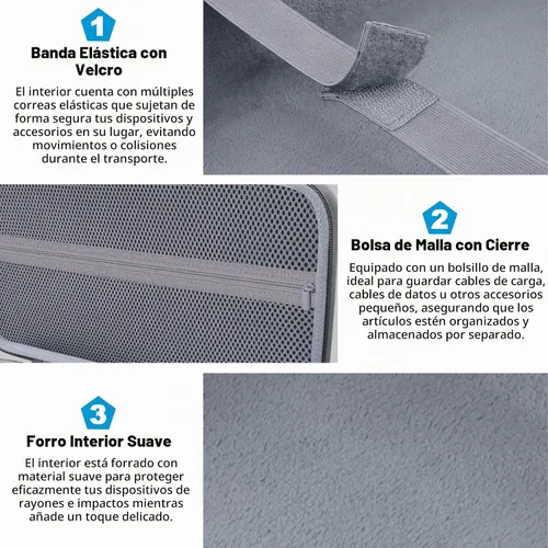 Vista 4 de co2CREA Estuche rígido de viaje para impresora portátil HP OfficeJet 250