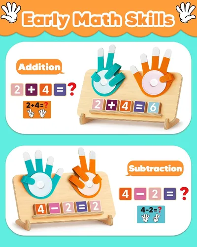 Vista 2 de Juguetes educativos Montessori para niños de 3, 4 y 5 años, regalos de cumpleaños para niños y niñas, actividades de aprendizaje preescolar