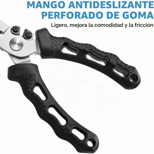 Vista 4 de TRUSCEND Alicates de pesca prácticos bloqueables con mango ergonómico innovador, herramienta de pesca recubierta de teflón resistente a la corrosión