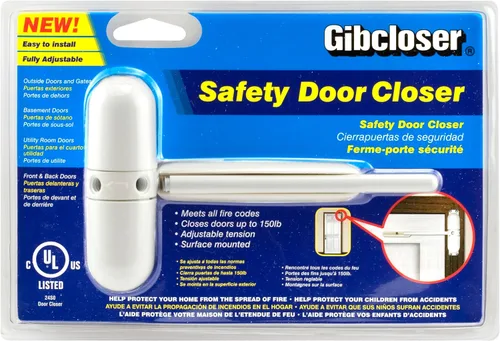 Vista 3 de Resorte de seguridad para puerta, marrón de Prime-Line Products KC17HD., KC10HD Diecast Construction, Easy to Install, Converts Hinged Doors to
