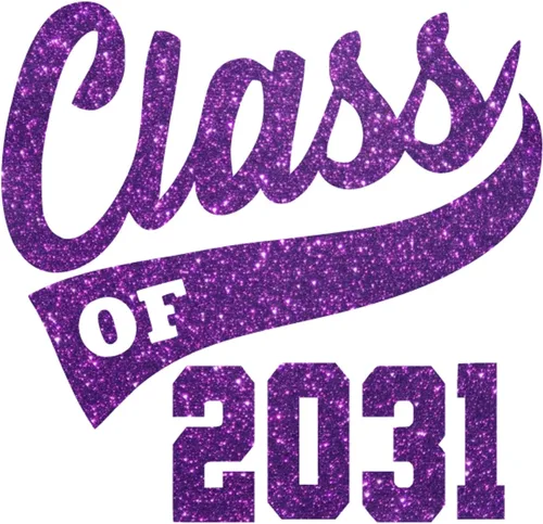 Vista 24 de Senior 2031 Iron On Transfer HTV Patch, Black