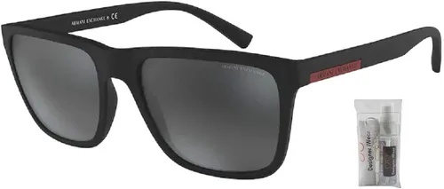 Vista 2 de Armani Exchange AX4080S - Gafas de sol cuadradas para hombre kit de cuidado de gafas de cortesía