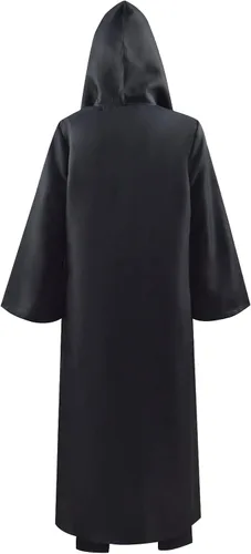 Vista 3 de Disfraz de Jedi para niños, túnica con capucha, disfraz de Halloween