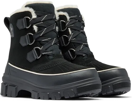 Vista 3 de Bota impermeable Sorel Tivoli V para mujer Negro/Beige